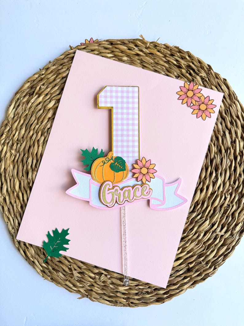 DEMO Little Pumpkin Cake Topper
