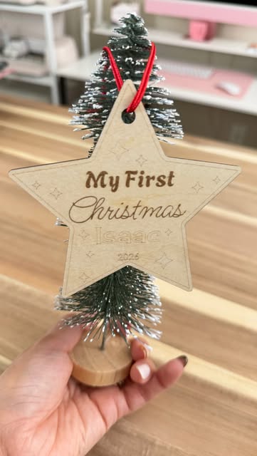 DEMO First Christmas Star Ornament